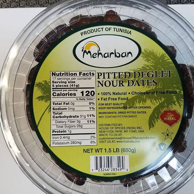 Meharban Pitted Dates 680g